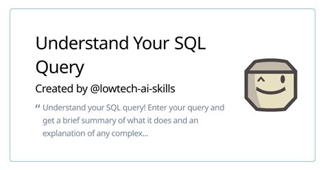 How to SQL Query に対する画像結果