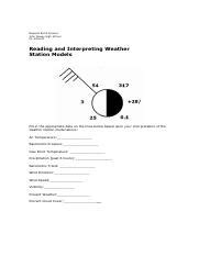 Weather Station Model Practice Worksheet に対する画像結果