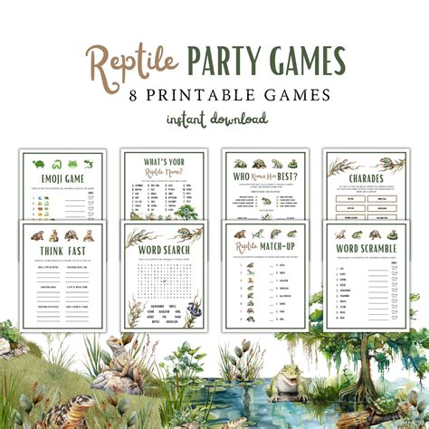 Image result for Reptile Games Printable