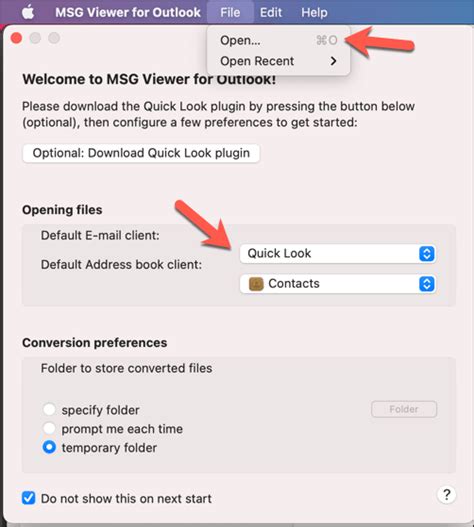 Opening MSG File に対する画像結果