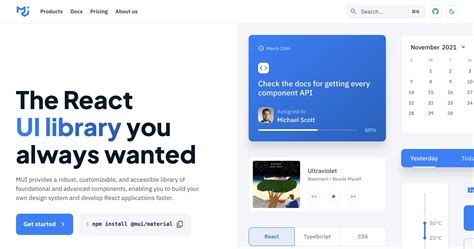 Clear Component Library に対する画像結果