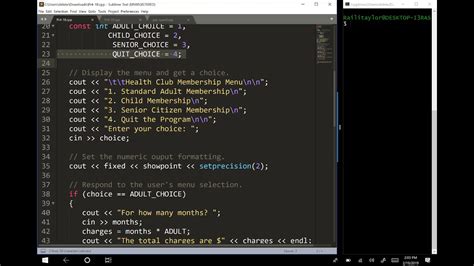 Image result for Creating a Menu in C