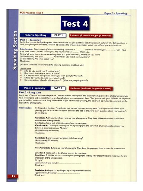 FCE Speaking Sample PDF に対する画像結果