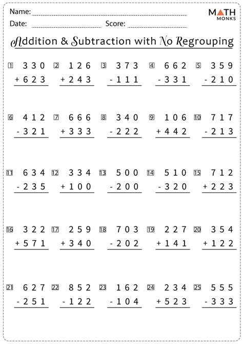 Image result for 3rd Grade Math Worksheets Subtraction