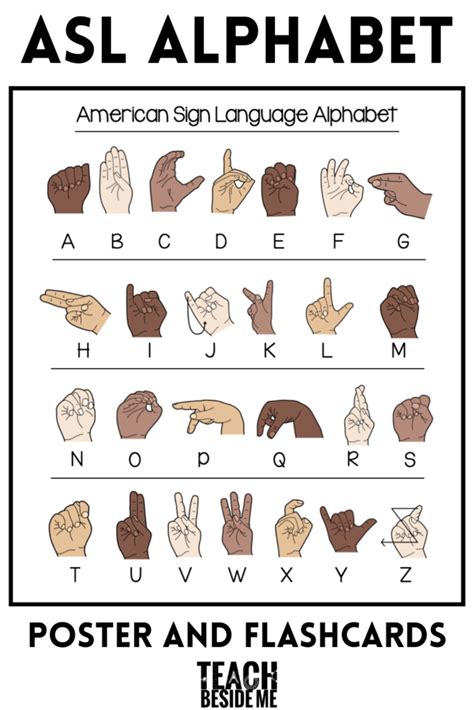 Sign Language Letters Printable に対する画像結果