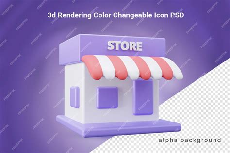 Toradh íomhá ar Store Icon 3D Simple Style