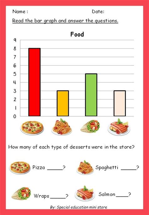 Image result for Easy Bar Graph Worksheets