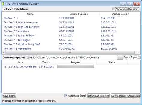 Toradh íomhá ar Sims 3 Patch