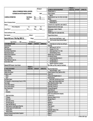 Bildergebnis für Ambulance Checklist