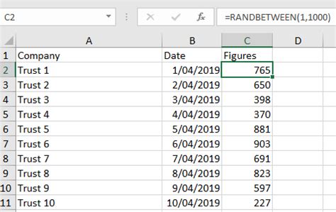 Toradh íomhá ar Random Number Formula