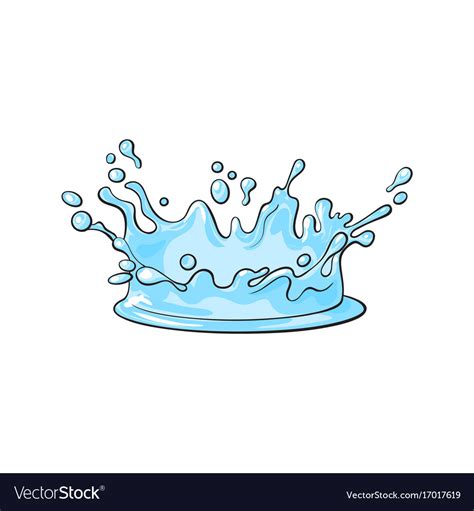 Toradh íomhá ar Water Spalsh Cartoon