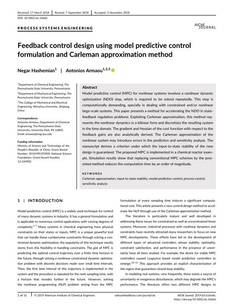 Image result for Model Predictive Control Problem Formulation