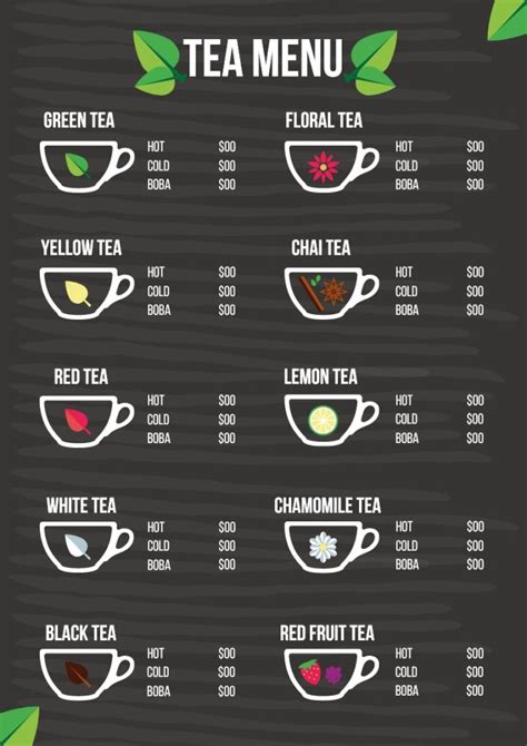 Simple Coffee Shop Menu に対する画像結果