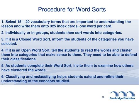 Word Sort Strategy に対する画像結果