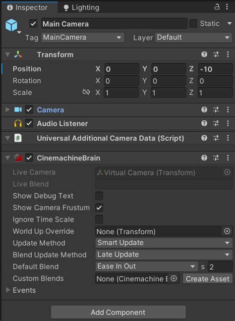 Image result for Cinemachine Virtual Camera Unity 6