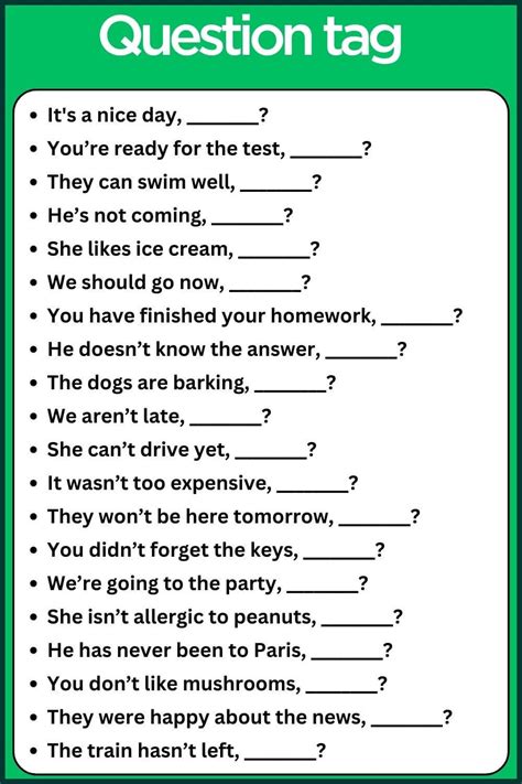 Image result for Using Tag Question