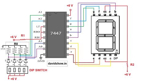 Image result for Seven Segment Com Connection Electronics Workbench