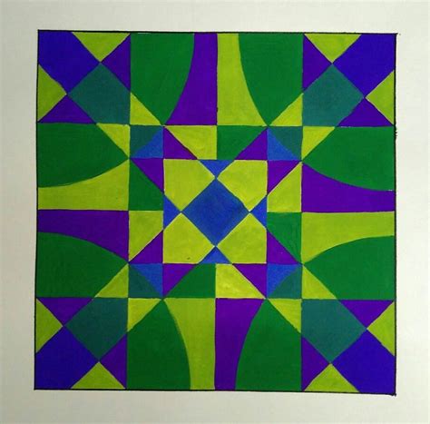 Toradh íomhá ar Geometric 2D Design Vector Color