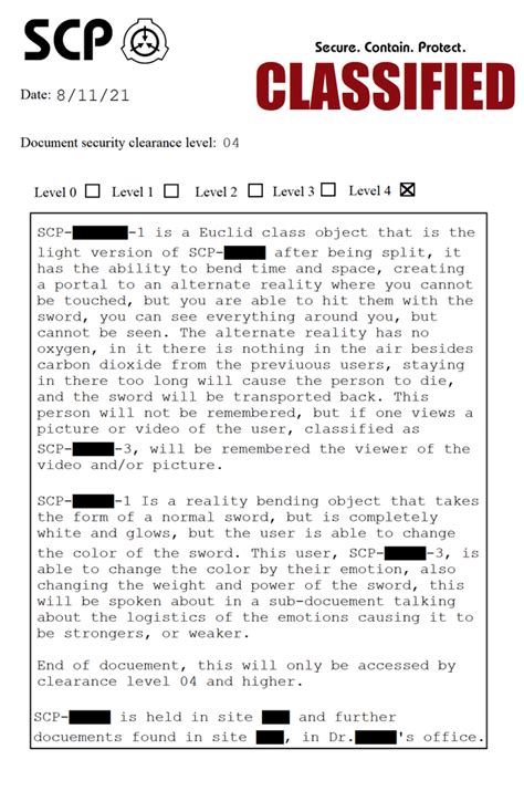 Afbeeldingsresultaten voor SCP Redacted Text Generator