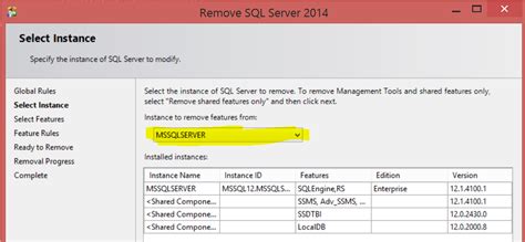 Image result for Cannot Uninstall SQL Instance