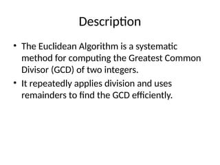 Afbeeldingsresultaten voor GCD Using Euclidean Algorithm