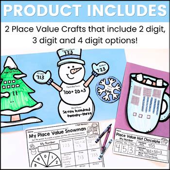 Image result for Math Crafts Place Value First Grade