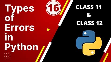Toradh íomhá ar All Types of Errors in Python
