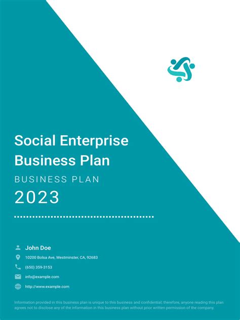 Social Enterprise Business Plan Example | PDF | Marketing | Marketing ...