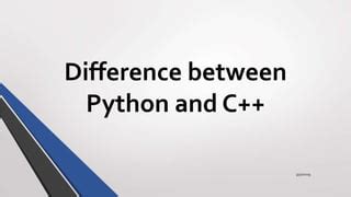 Image result for Difference Between C C++ Python