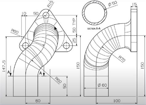 Image result for Development Drawing in SolidWorks Pipe