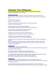 Image result for Geologic Time WebQuest Answer Key Berkeley
