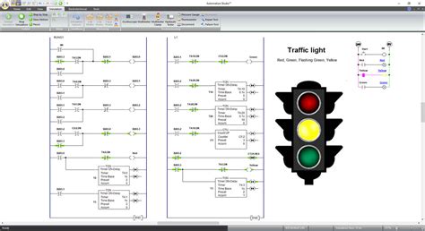 Image result for Traffic Light Program in plc