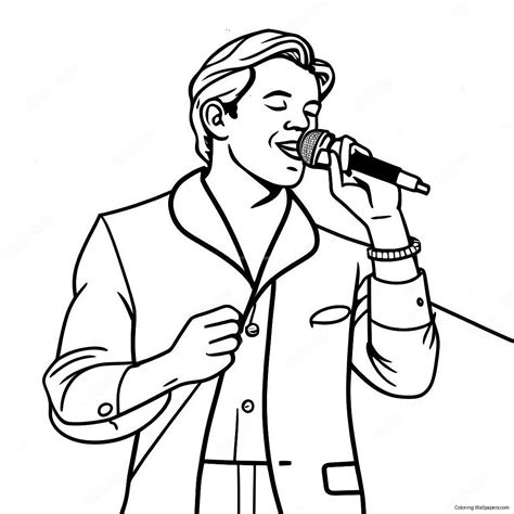 Image result for Singer Coloring Sheet