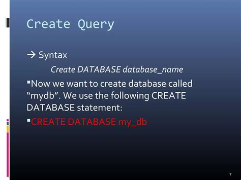How to Use Syntax On Database に対する画像結果