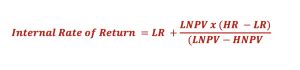 Image result for Internal Rate or Return Formula