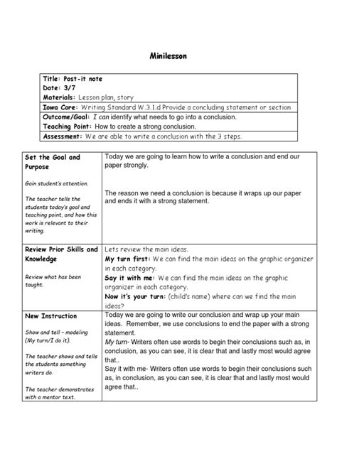 Image result for Introduction Development Conclusion Lesson Plan