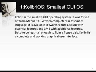 Toradh íomhá ar Smallest GUI OS