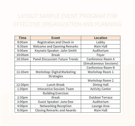 Image result for Sample Event Program Template