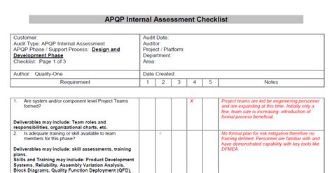 Image result for APQP Checklist Excel