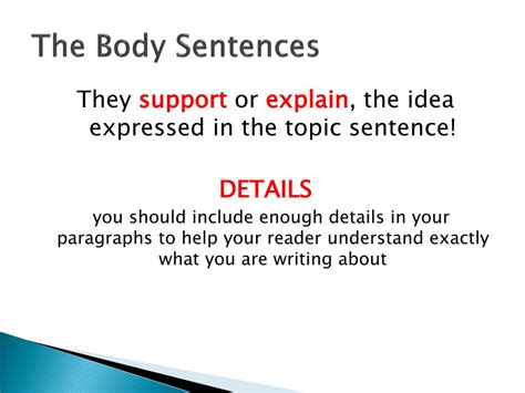 Topic Sentence First Body Paragraph に対する画像結果