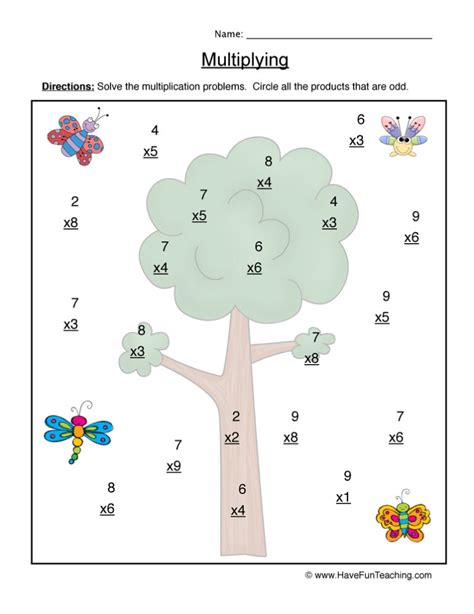 Image result for Single Digit Multiplication Worksheet