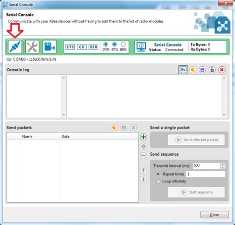 Serial Terminal SW に対する画像結果