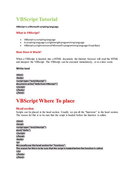 Image result for How to Learn VBScript