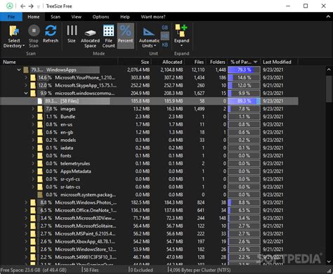 Image result for TreeSize Pie-Chart
