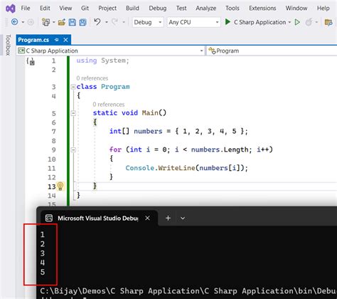 Image result for For Loop Example C#