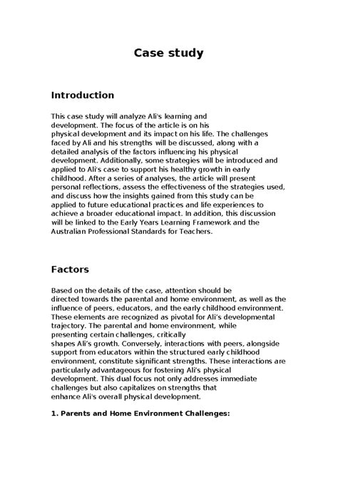 Image result for Case Study Section 1 Assignment