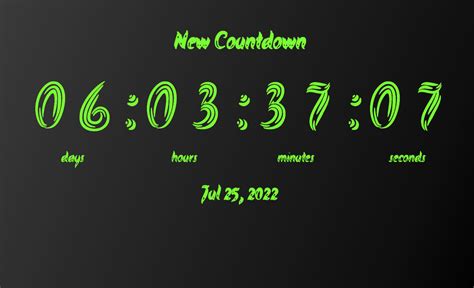 Image result for Full Screen Countdown Timer
