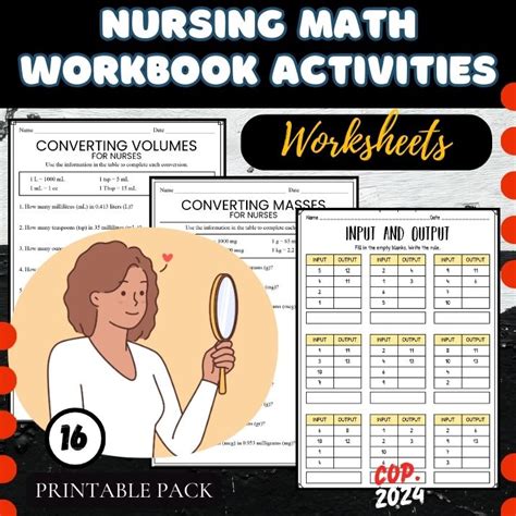 Nursing Math Conversion Worksheets に対する画像結果
