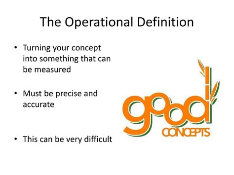 Image result for Operational Definition Slide