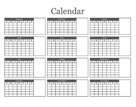 Toradh íomhá ar Blank Calendar Days of Week
